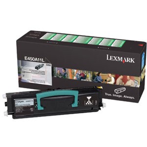 Toner Original - Lexmark E450A11L Negro | Para uso con Impresoras Lexmark E450 Lexmark E450A11L  Rendimiento Estimado 6.000 Páginas con cubrimiento al 5%